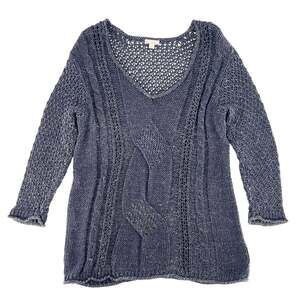 Gap Navy Blue Cable Knit Sweater